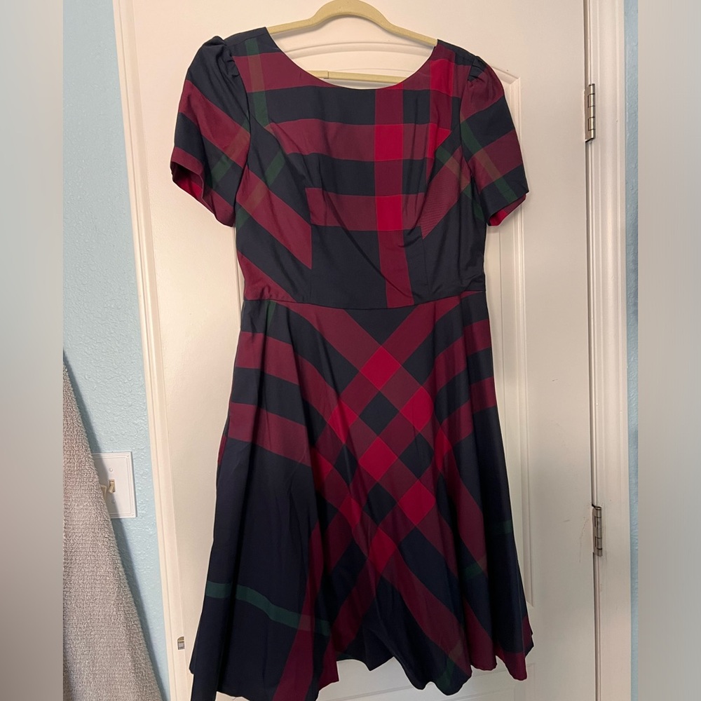 ModCloth dress in beautiful fall color pattern